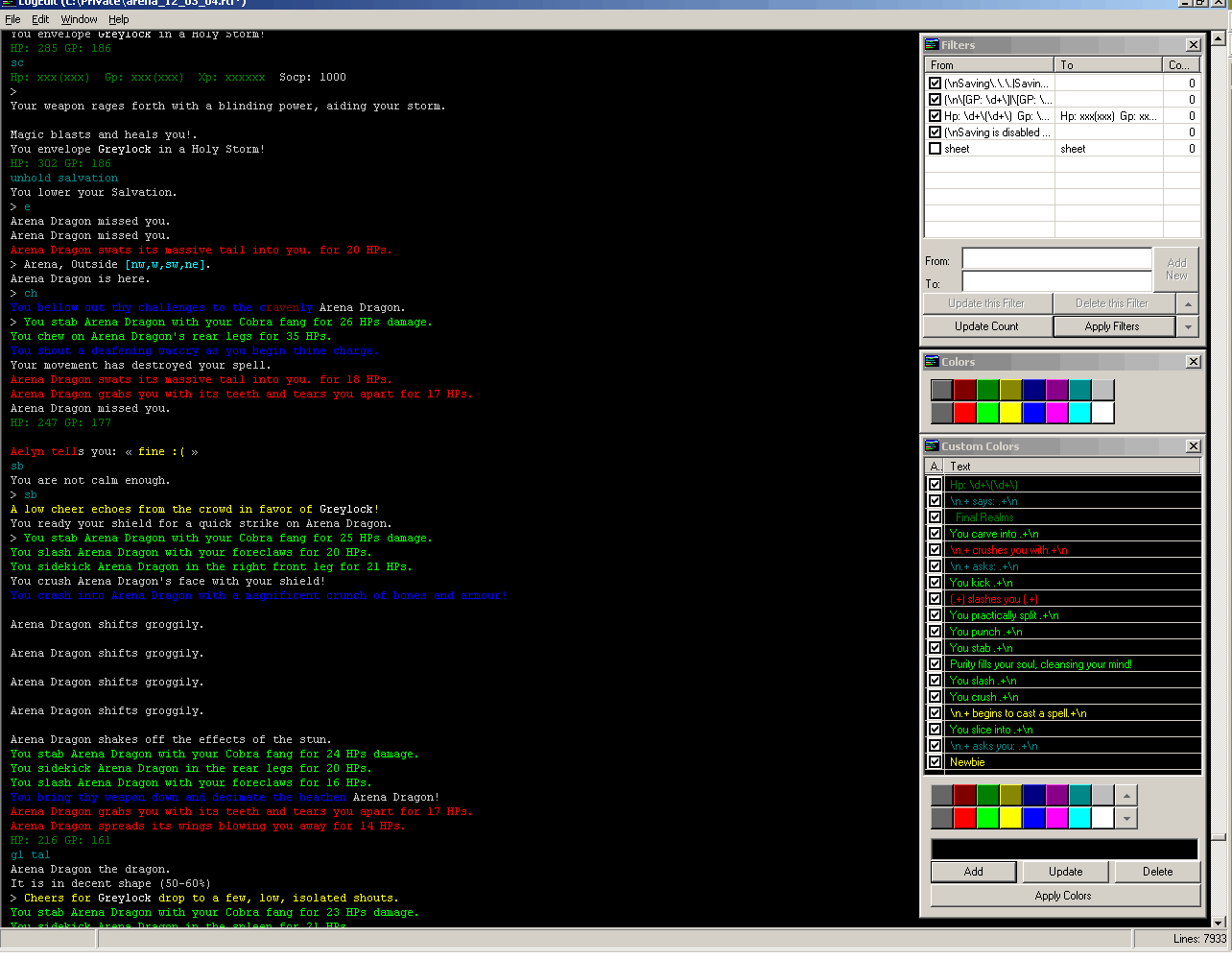 Screenshot for LogEdit 0.86