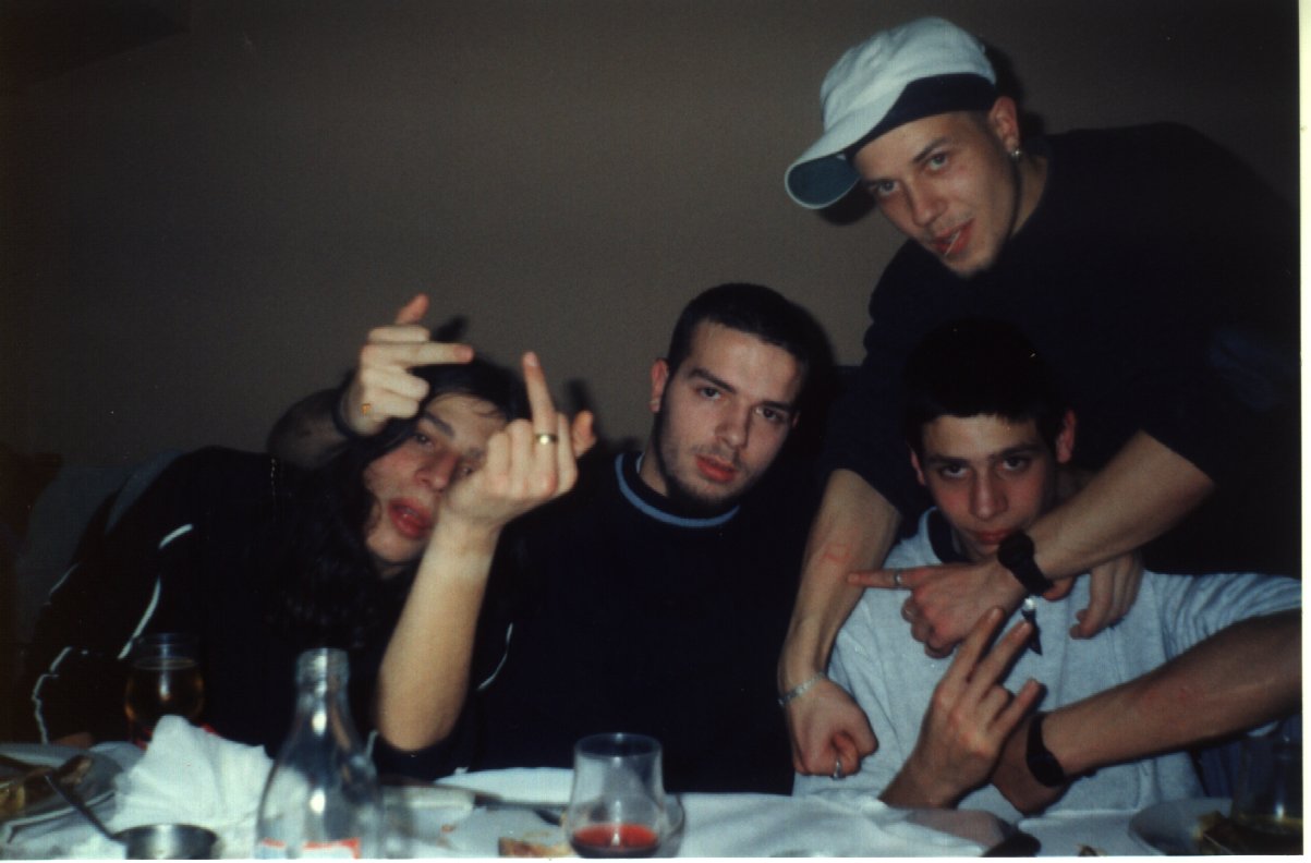 Yo(Ransit) y algunos de mis niggahz., Una cena de tantas...Oscar te quiero, aunque ests pasando por un mal momento :_