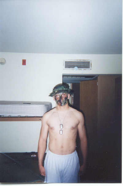 Solid, Solid teaching art of camoflauge to roomate