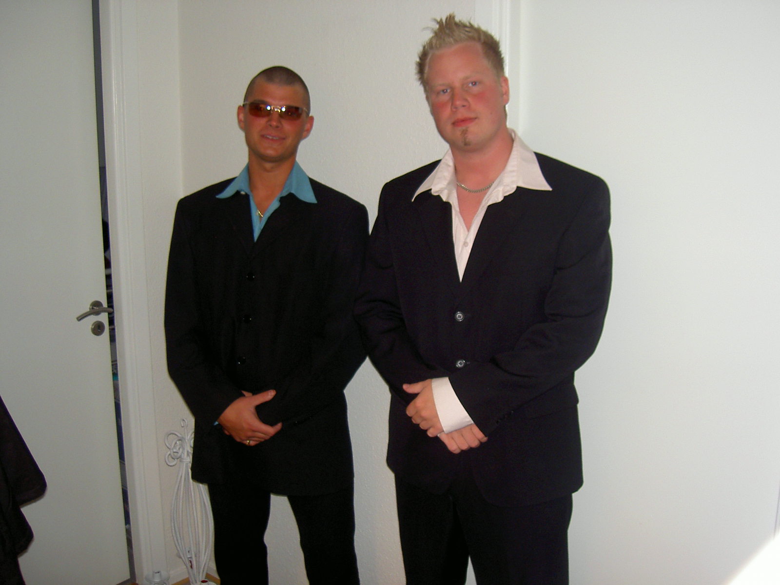 The guys (From left: Friend and Hynda), Right before the party at Q