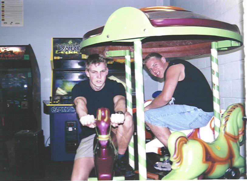 Drezden trying to do the Anal Intruder 2000 on a elf horsey,Kabonga grinning while waiting for his turn after his Great Mentor!, 
