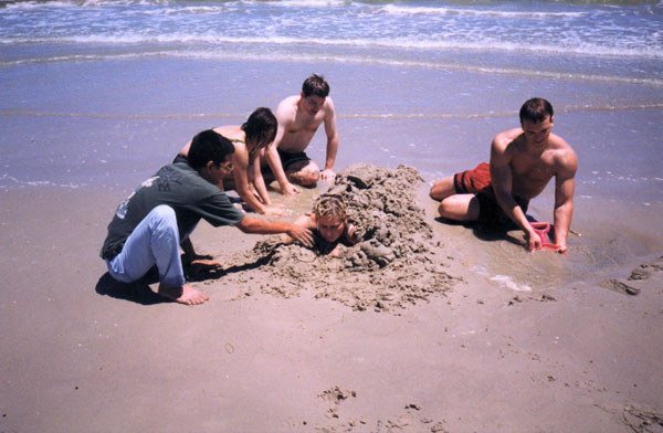 Iago, Ania, Umbra, Freesia, and Xar, Mudparty- San Antonio, August 1999