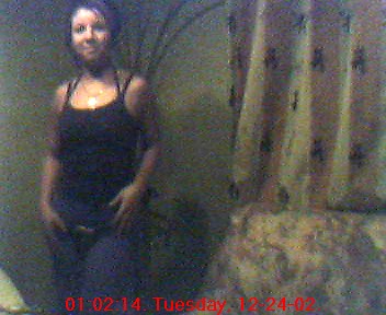 Hynda playing with webcam, Hynda's non-mudding friend (again)