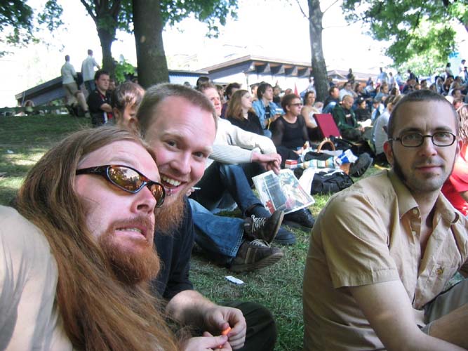 Things to do while not mudding, Uro, buddy and Rev at Norwegian Wood Festival
