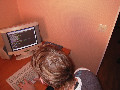 Kakk's Mudparty Des 2001, Drezden's awesome haircut seen from above!