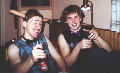 Thauran and Drezden, Thauran, wearing The Vest (and a... Winged Helmet) and Drezden, wearing The Vest Jr.