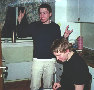 Thauran and Drezden, Nachspiel... Drez eating some messed up pizza...