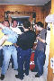 Nabal on Kegstand! Swift leading Xar and Kohl in partyattack against Nabal! Brynn pouring the beer so it doesnt spill=), 