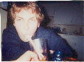 Drezden enjoying his drink, 