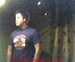 Hynda playing with webcam, Hynda looking at the light (could it be a pentacle of light?)