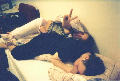 ehh... how many fingers are you holding up?, Maragrim is exhausted after a night with the girl in the bed.